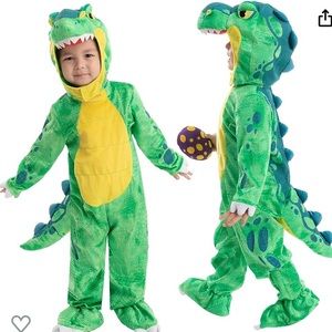 Green T Rex child costume